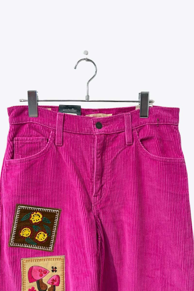 LEVI'S | ANNA SUI x LEVI'S MADE IN USA CORDUROY PATCHWORK BAGGY PANTS [DEADSTOCK/NOS]