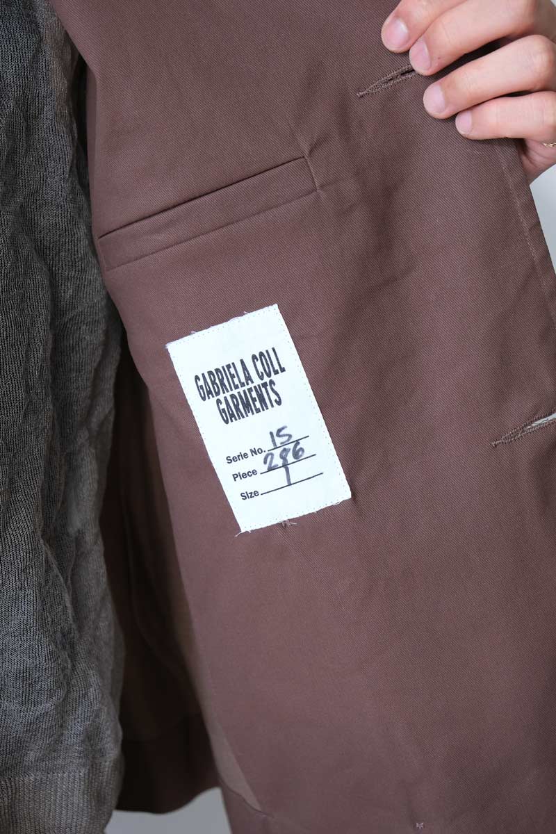 S17 NO.286 CROPPED OVERSIZED JACKET / BROWN COATED [가나자와점]