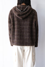 画像をギャラリービューアに読み込む, FULL ZIP HOOD / DORF CHECK HAIRY WOOL