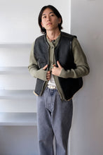 Load image into Gallery viewer, REVERSIBLE SHEARLING VEST / BLACK/BROWN [20%OFF]