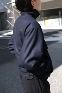ARMY TRACK JACKET DORMEUIL ENGLISH FLANNEL / NAVY [神戸店]