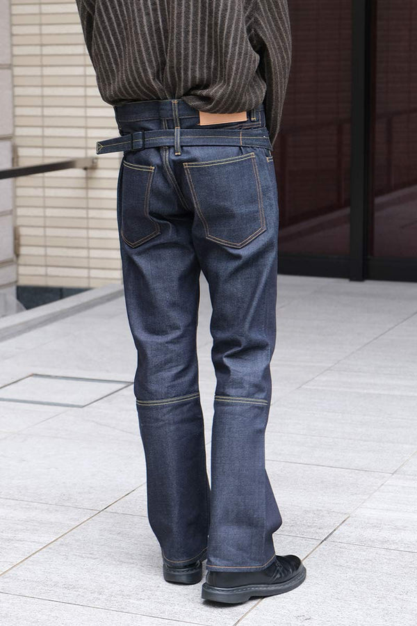 SLIM FLARE DENIM PANTS -Sharon- .06 / RGID INDIGO