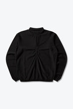 Load image into Gallery viewer, PINCHED WOOL KNIT POLO / BLACK