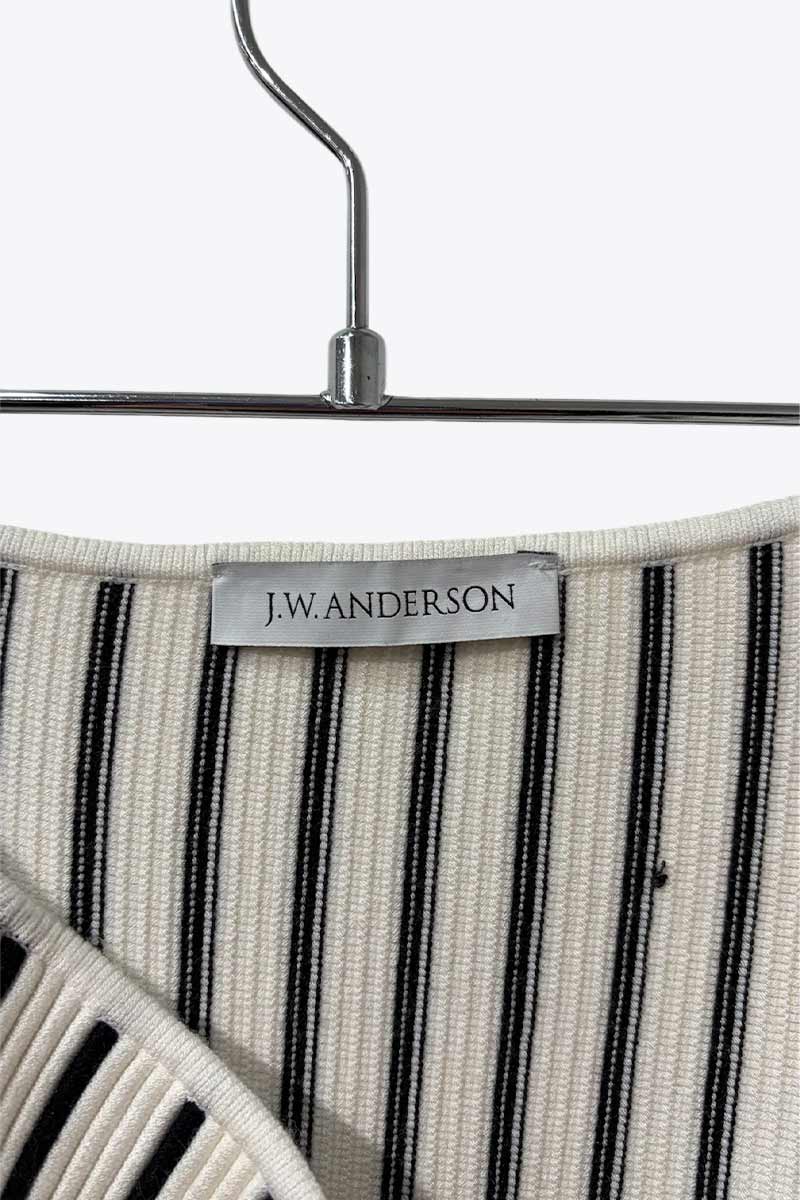 J.W.ANDERSON | MADE IN ITALY 스트라이프 미디 스커트