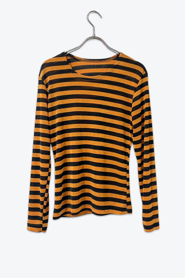 NO BRAND | MADE IN USA 90'S L/S BORDER KNIT [USED]