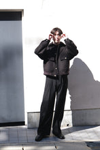 Load image into Gallery viewer, FLIGHT JACKET BRUSHED WOOL MELTON / BLACK KHAKI  [神戸店]