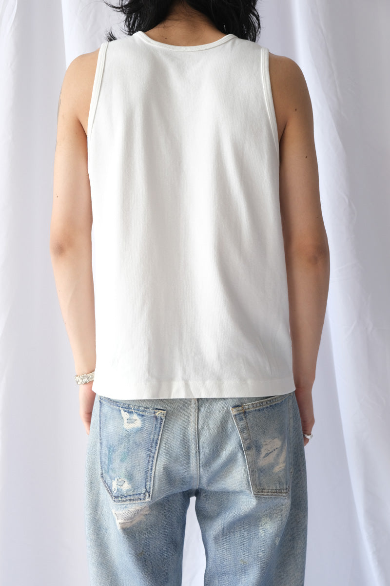 MAN-TLE×LADY WHITE CO. | R20 LWT-0 SINGLET 2PAC / WHITE RIB