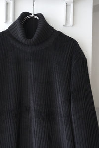 S17 NO.325 CORDUROY RIB PULLOVER / BLACK [金沢店]