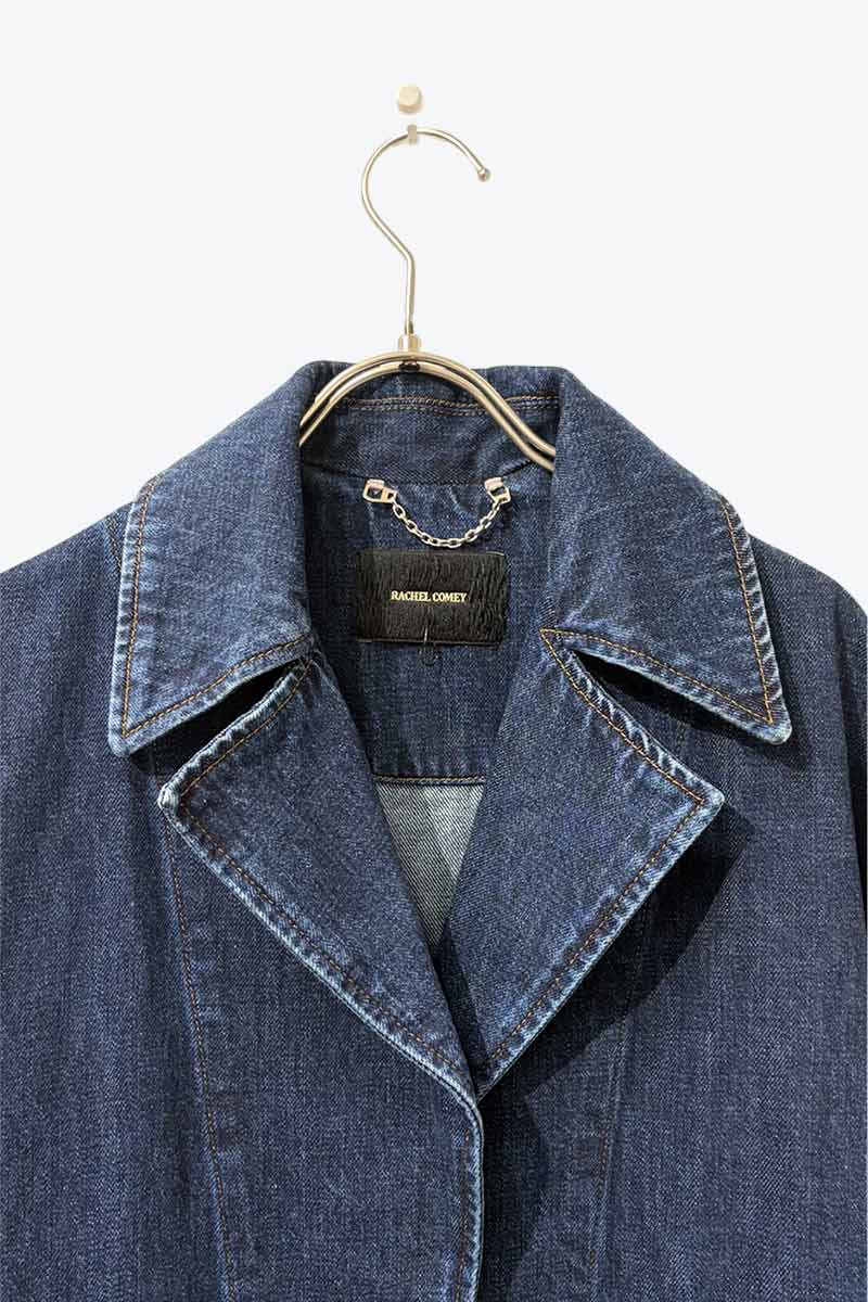 RACHEL COMEY | MADE IN USA 더블 포켓 데님 코트