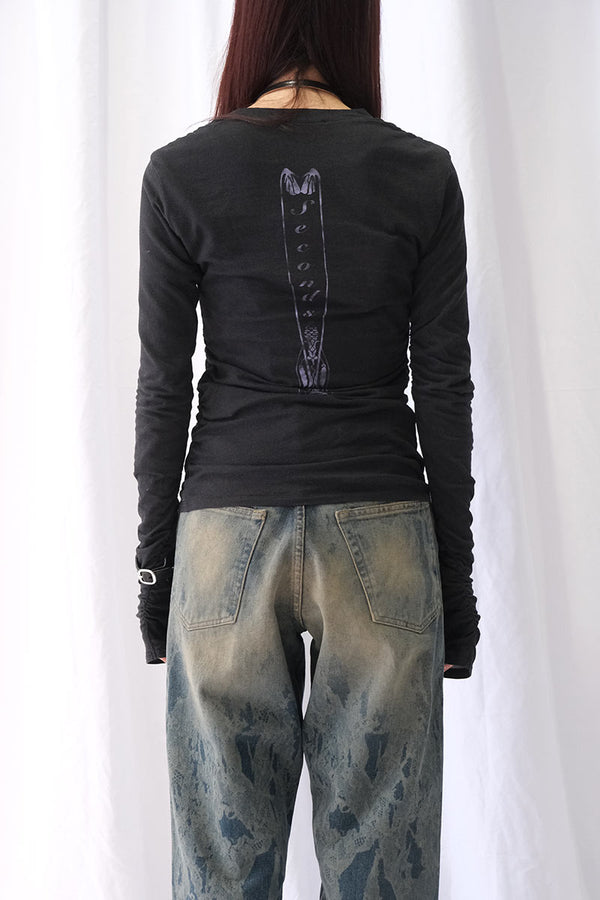 STRAIN SLIM LONGSLEEVE / CYBERNETIC ANGEL PRINT