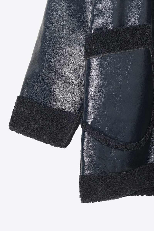 OPENING CEREMONY | VEGAN LEATER BOA DESIGN JACKET [USED]