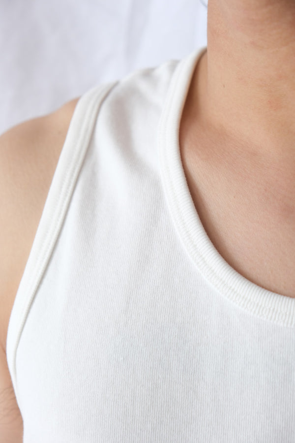 MAN-TLE×LADY WHITE CO. | R20 LWT-0 SINGLET 2PAC / WHITE RIB
