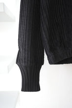 画像をギャラリービューアに読み込む, S17 NO.325 CORDUROY RIB PULLOVER / BLACK [金沢店]