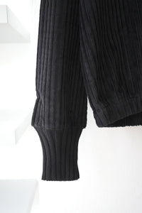 S17 NO.325 CORDUROY RIB PULLOVER / BLACK [金沢店]