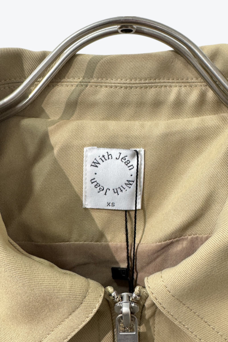 WITH JEAN | DOUBLE ZIP NYLON JACKET [DEADSTOCK/NOS]