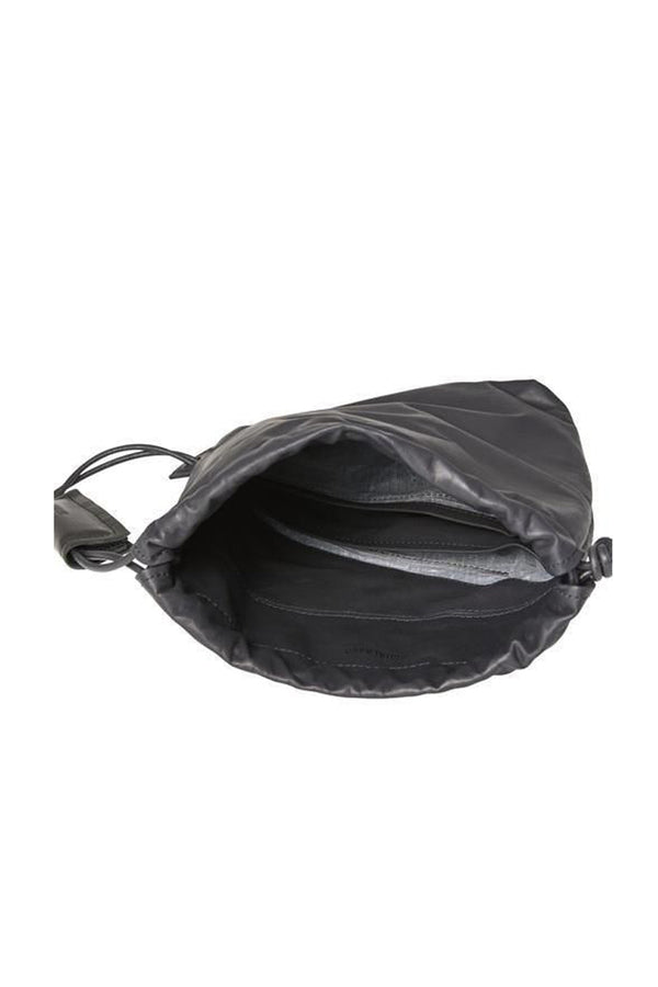 SANDWICH LEATHER LANTERN BAG(M) / BLACK