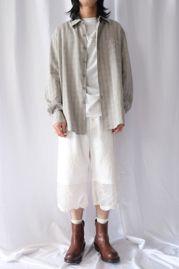 FRILL SHORTS / IVORY BLOOM ETHEREAL VELI