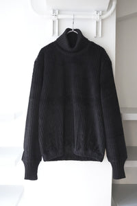 S17 NO.325 CORDUROY RIB PULLOVER / BLACK [金沢店]