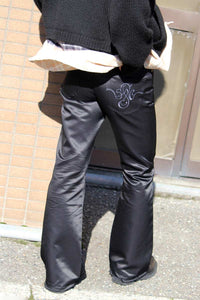 FOG SATIN TROUSERS / BLACK