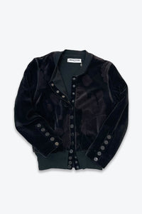SONIA RYKIEL | MADE IN FRANCE 90'S PATTERN VELOUR JACKET [USED]