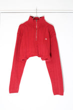 Load image into Gallery viewer, POLO JEANS CO. | Y2K EARLY 00&#39;S HALF ZIP COTTON KNIT SWEATER [USED]