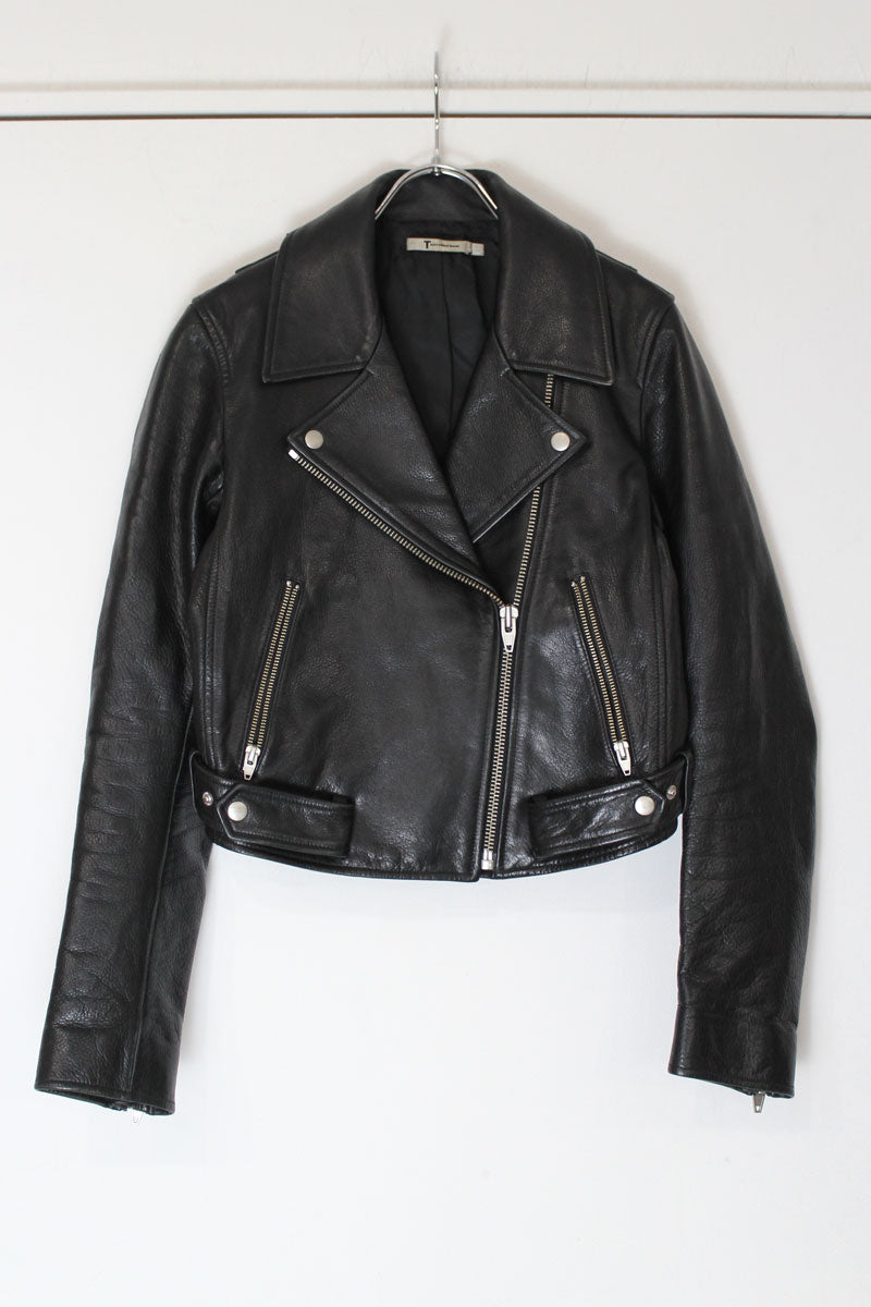 T BY ALEXANDER WANG | DOUBLE LEATHER JACKET [USED]