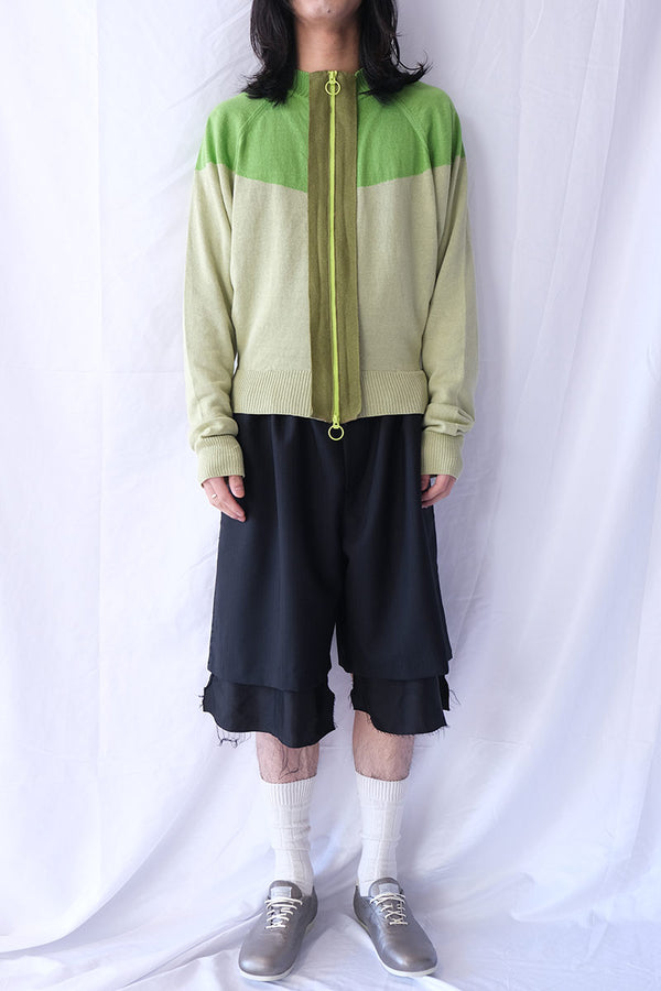 HALF MOON RACER ZIP-UP / GREEN
