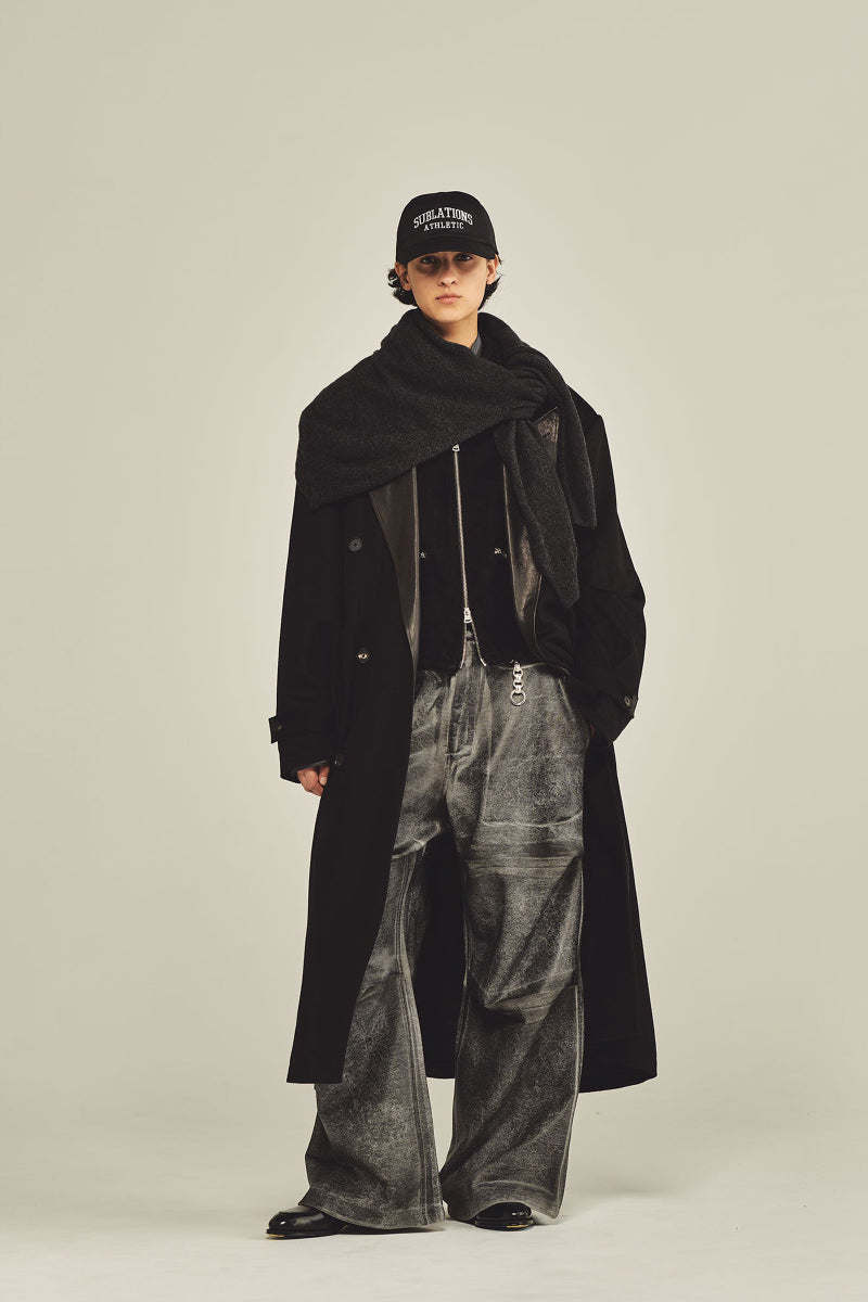 CASHMERE GOTHAM CHESTER COAT .16 / BLACK [26AW入荷予定]