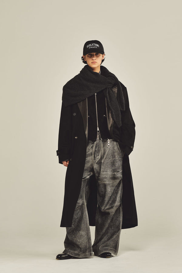 CASHMERE GOTHAM CHESTER COAT .16 / BLACK [26AW入荷予定]