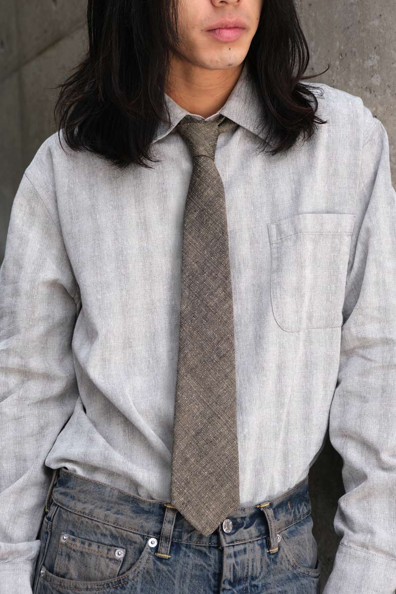 TIE / DEEP HUSK SOFT GRAIN WEAVE