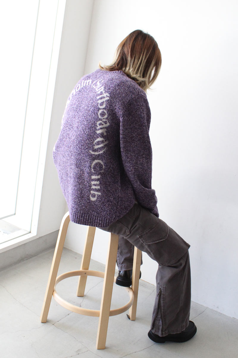 KNIT SWEATER / PURPLE