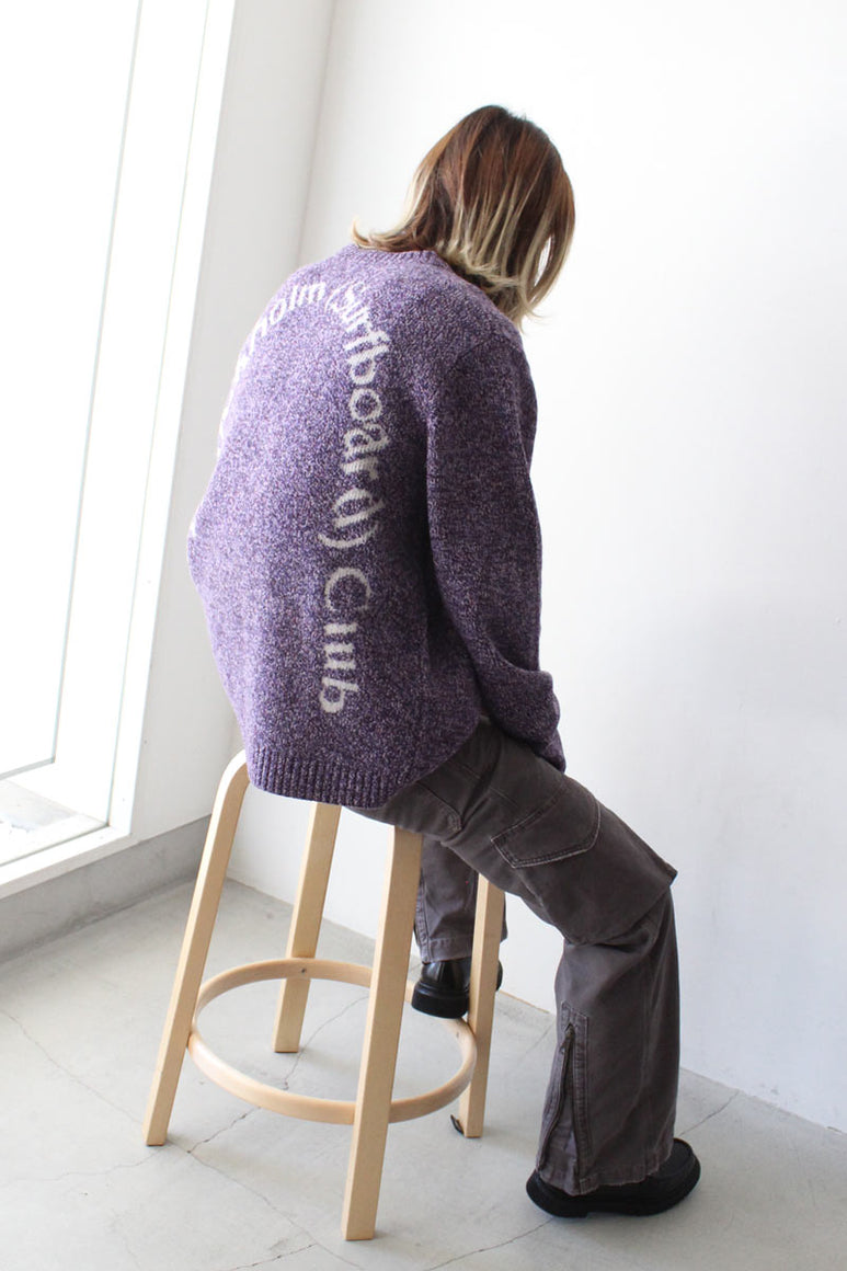 KNIT SWEATER / PURPLE