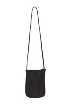 Load image into Gallery viewer, WASHED LEATHER MESH POCHETTE / BLACK 