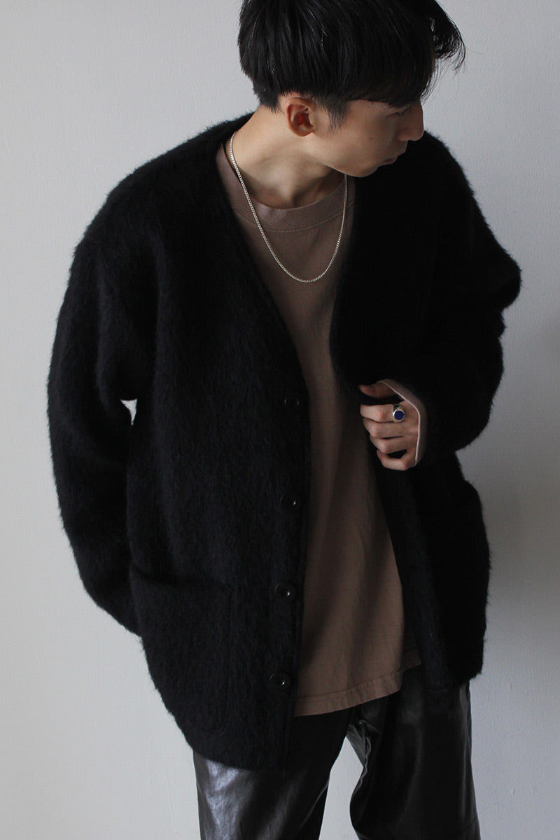 OUR LEGACY | CARDIGAN / BLACK MOHAIR ブラックモヘアカーディガン