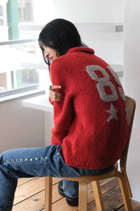 CHAMPIONS KNIT SWEATER  / RED