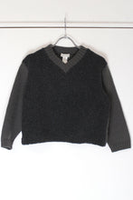 画像をギャラリービューアに読み込む, DRIES VAN NOTEN | V-NECK CROPPED SWEATER / CHARCOAL/GRAY [USED]