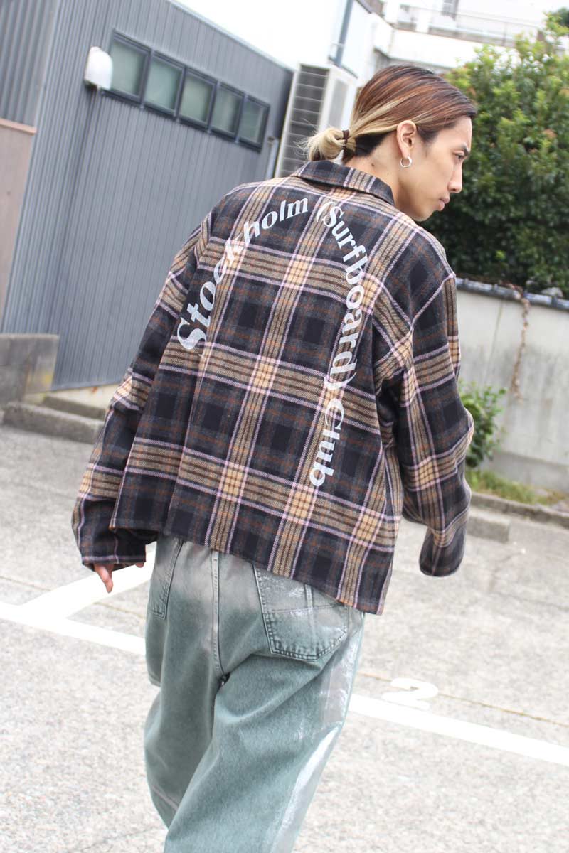 CLUB OVERSHIRT / MULTI CHECK [30%OFF]