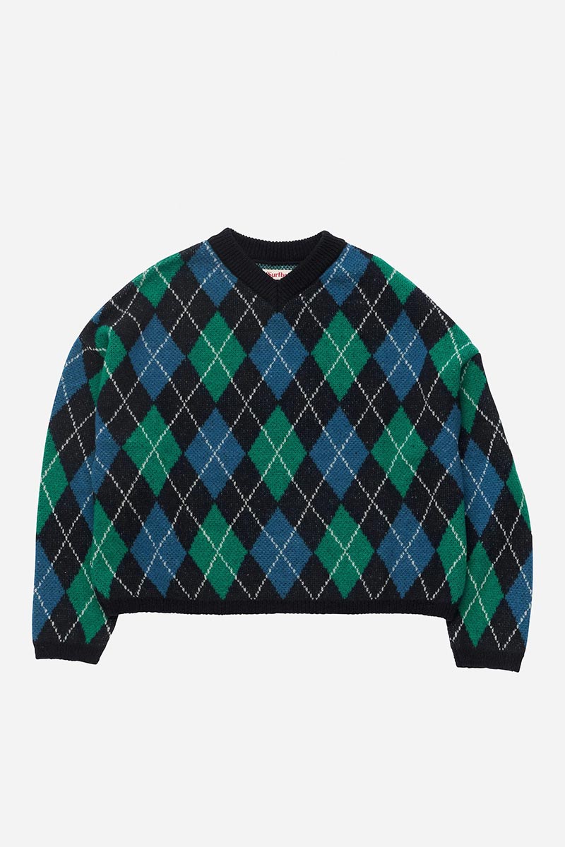 GYLE SWEATER / BLUE AND GREEN