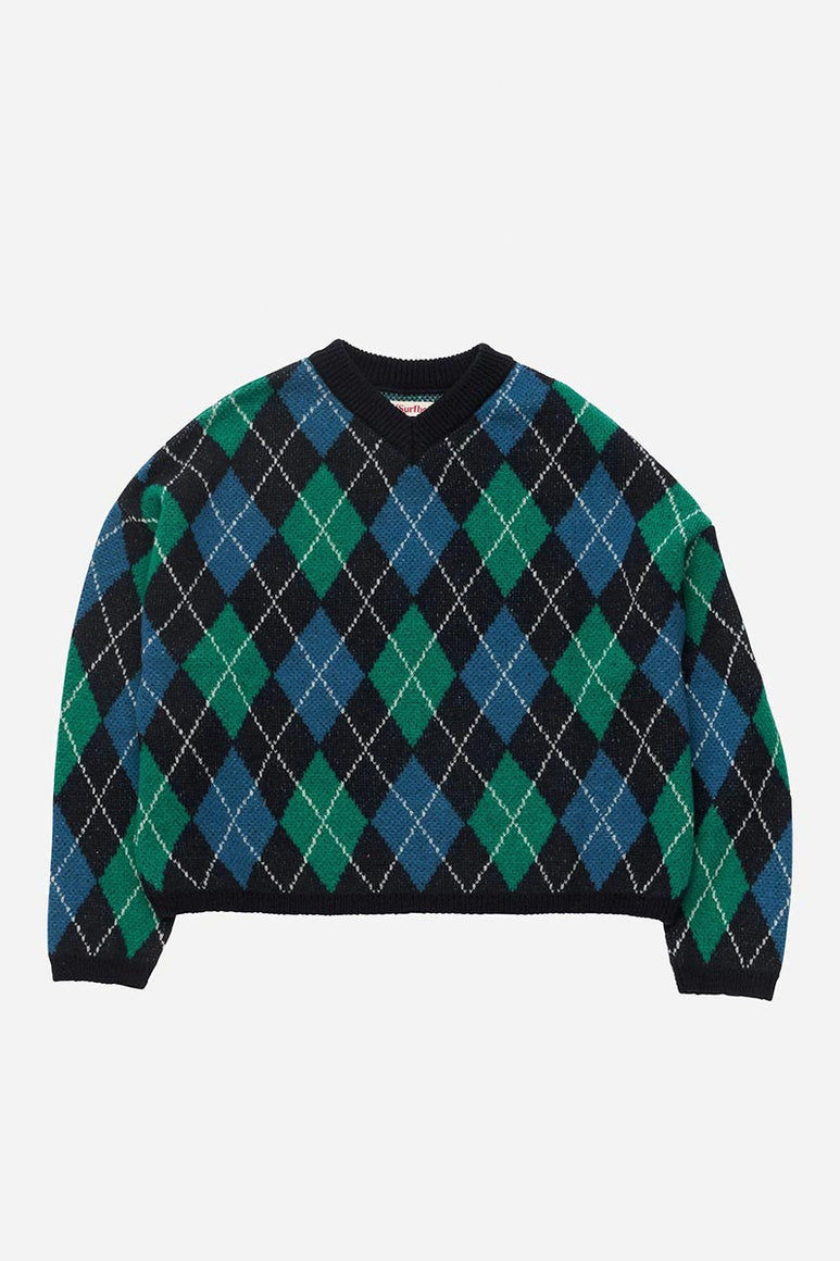 GYLE SWEATER / BLUE AND GREEN