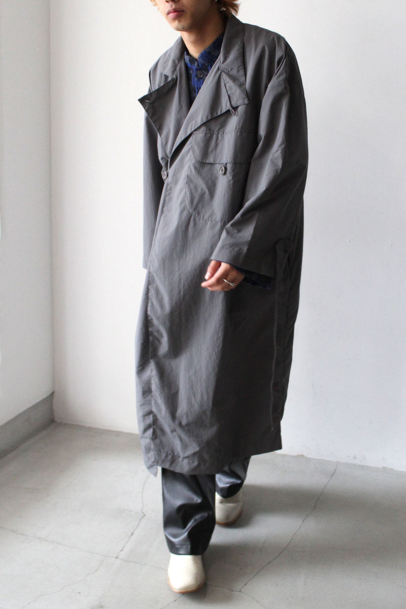 FOOD WASTE DYED CANVAS COAT / NAVY [50%OFF]