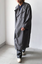 Load image into Gallery viewer, FOOD WASTE DYED CANVAS COAT / NAVY