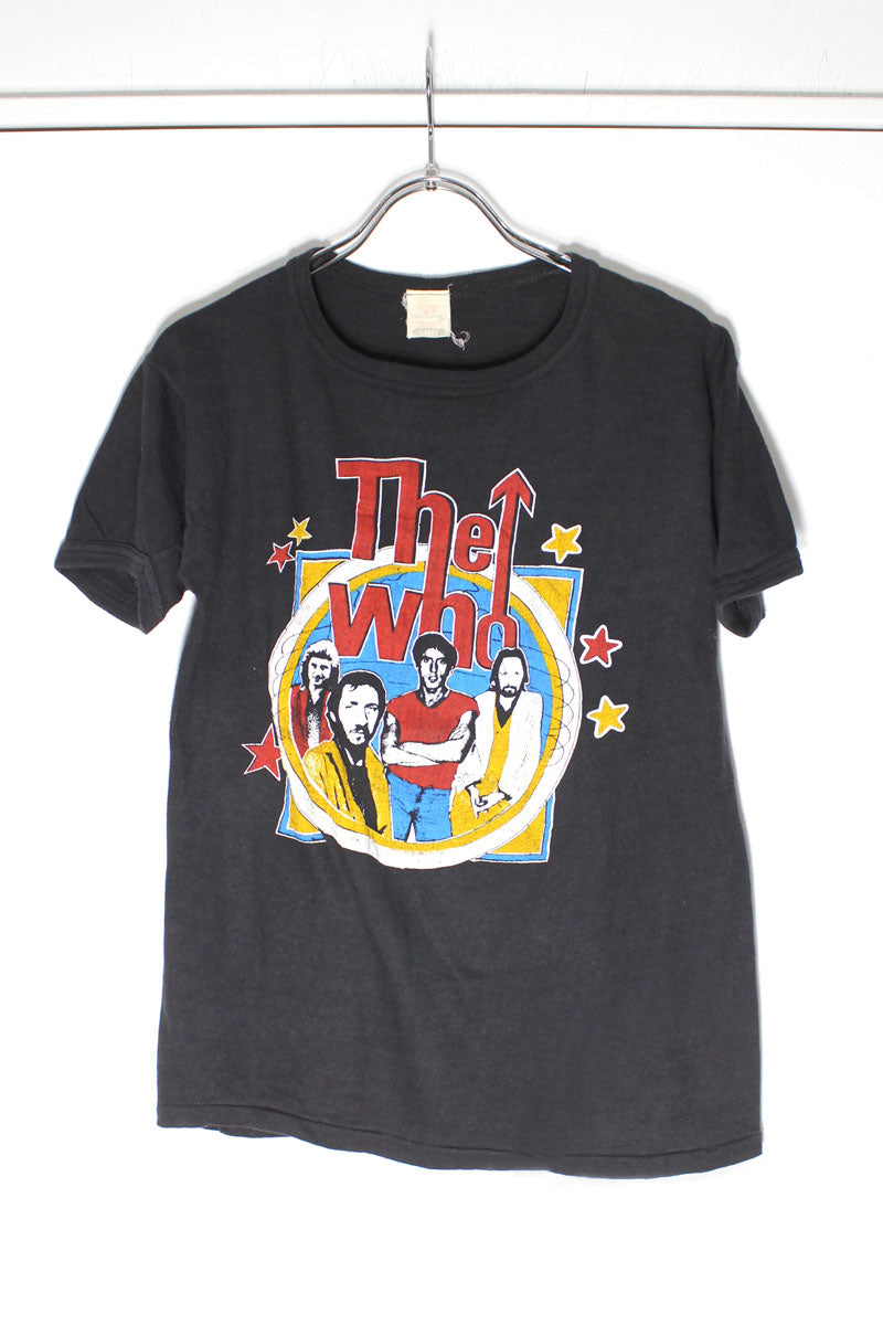NO BRAND | MADE IN PAKISTAN 80'S THE WHO PRINT BAND T-SHIRT SINGLE STITCH  [USED]