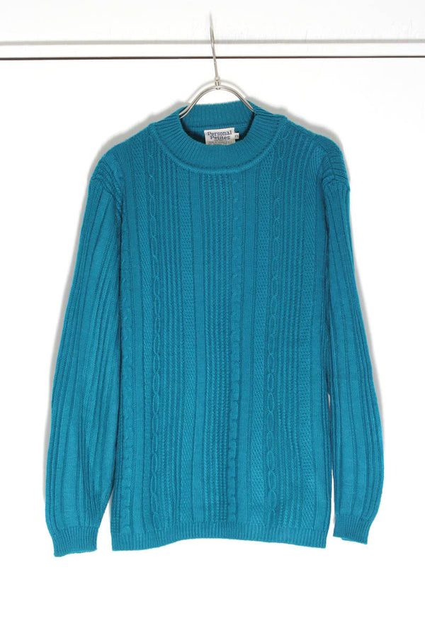 PERSONAL PETITES | 80'S ACRYLIC CABLE SWEATER [USED]