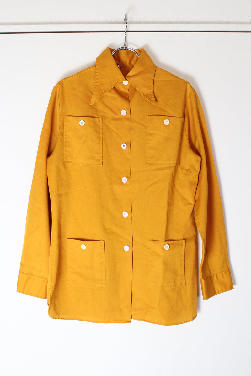 NO BRAND | 80'S L/S SHIRT JACKET [USED]
