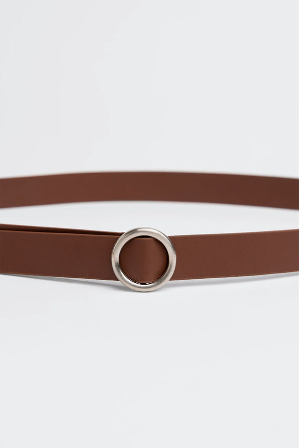 CIRCLE BELT / DARK BROWN