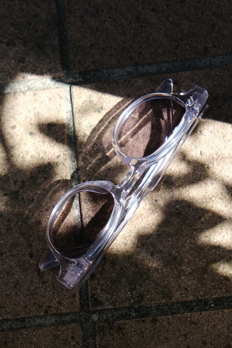 01M ROUND SUNGLASSES / CLEAR