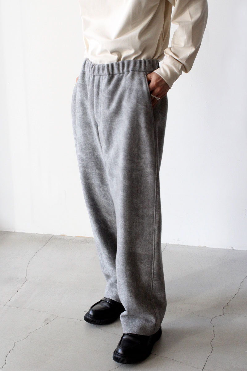 WOOL HALF TONE EASY PANTS / TOP GRAY [30%OFF]