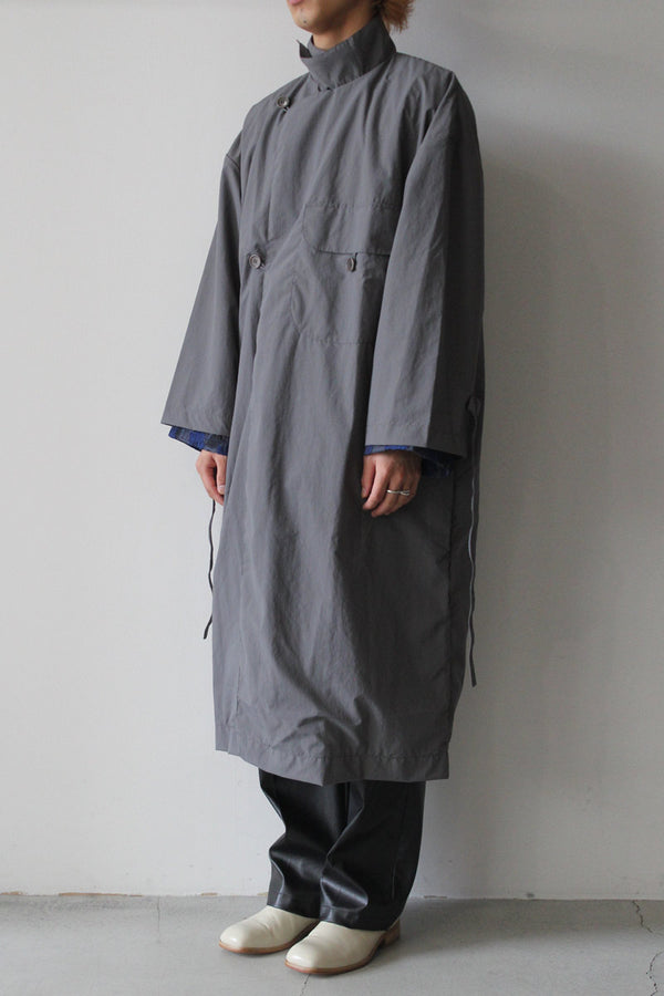 FOOD WASTE DYED CANVAS COAT / NAVY [50%OFF]
