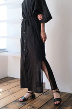 Load image into Gallery viewer, STRAW SKIRT / BLACK ORGANZA
