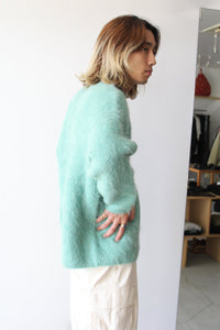 HARU SWEATER / TURQUOISE ALPACA